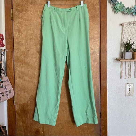 Green Slouchy Summer Pants - Picture 3 of 10